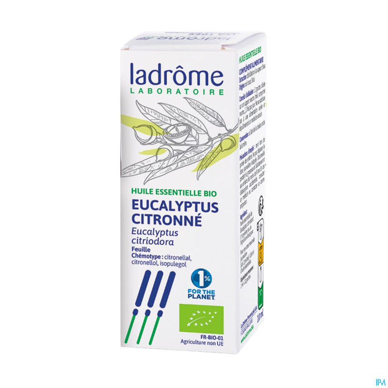 Ladrome eucalyptus citriodora/eucalyptus citr.10ml