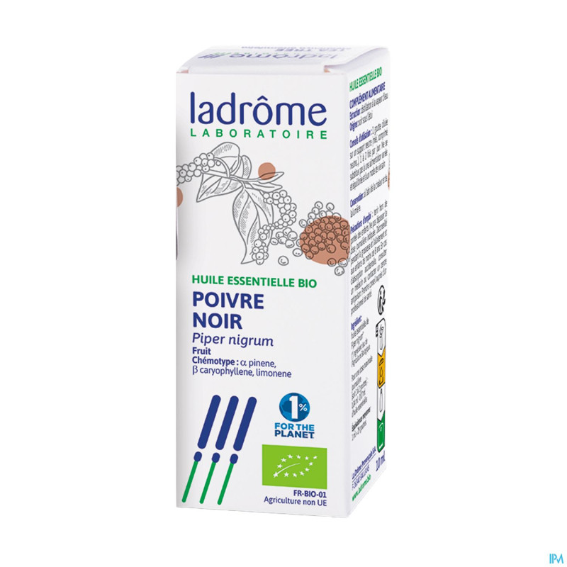 Ladrome piper nigrum/poivre noir 10ml
