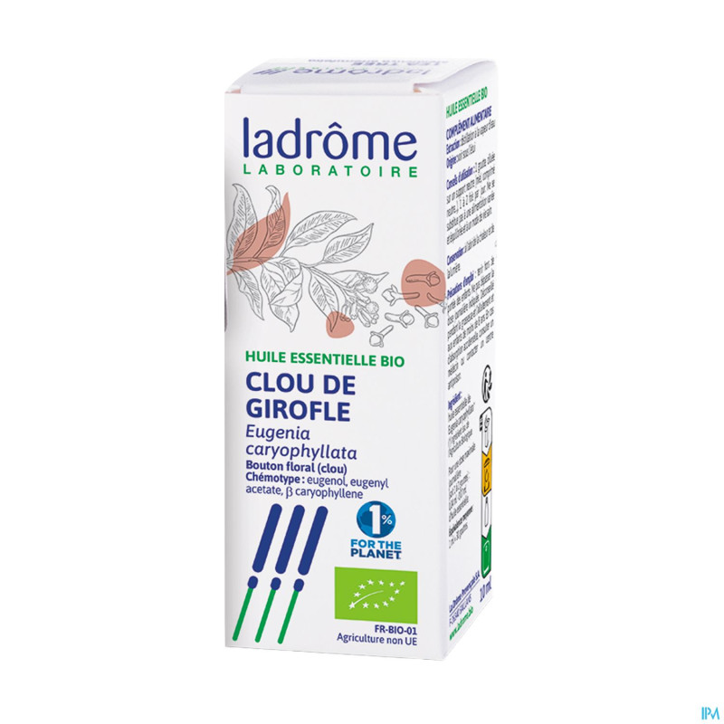 Ladrome syzygium aromaticum/clou girofle 10ml