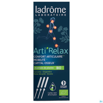 Ladrome arti'relax sirop 4 extraits plantes 100ml