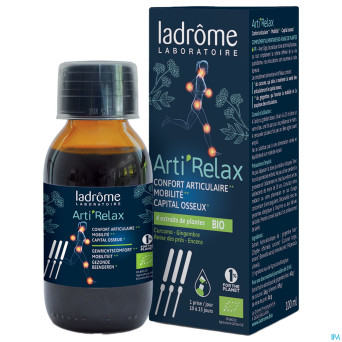 Ladrome arti'relax sirop 4 extraits plantes 100ml