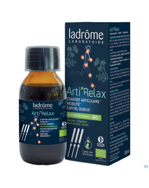 Ladrome arti'relax sirop 4 extraits plantes 100ml