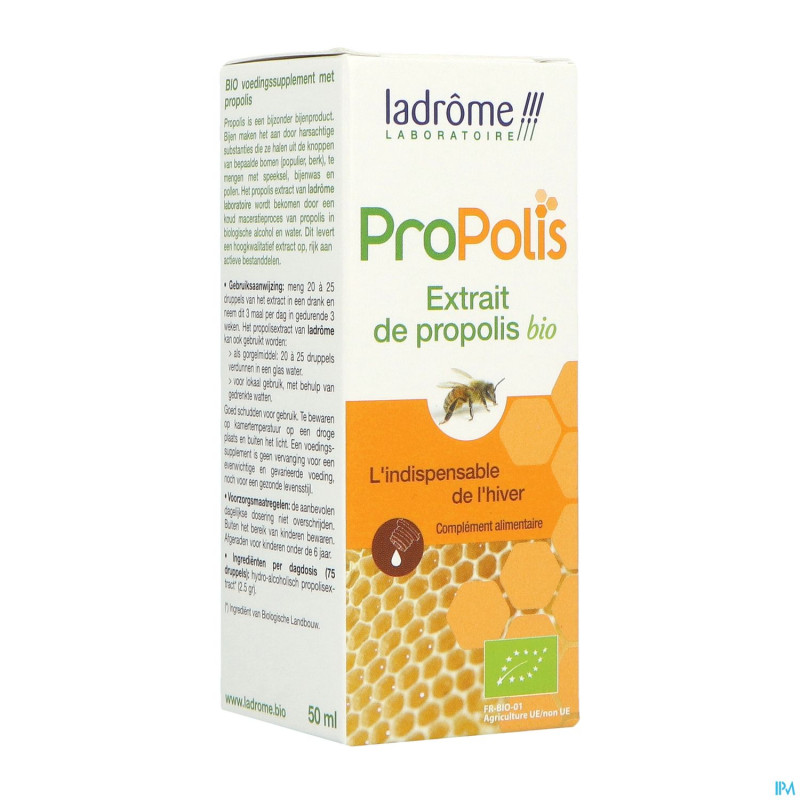 Ladrome extrait propolis 7,25% 50ml