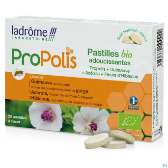 Ladrome adoucissantes propolis past sucer 20