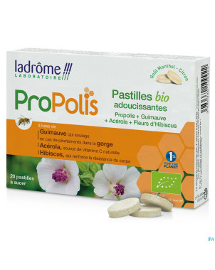 Ladrome adoucissantes propolis past sucer 20