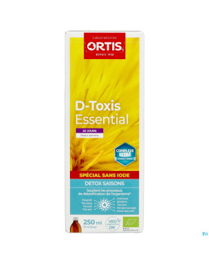 D toxis essential sans iode pommes bio    250ml