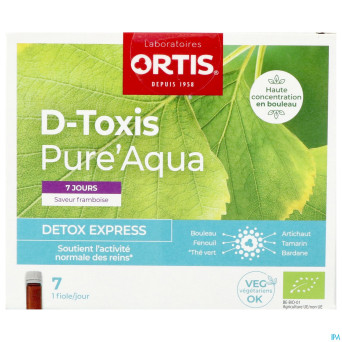 D toxis pure aqua framboise  7x15ml