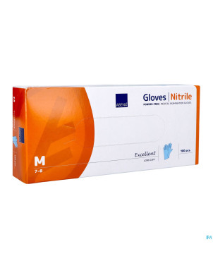 Abena excellent gant nitril m bleu