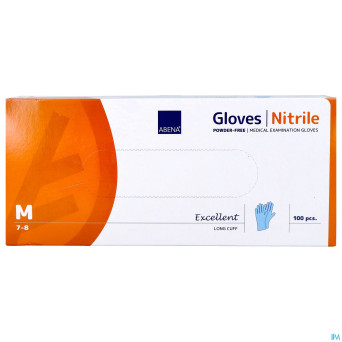 Abena excellent gant nitril m bleu