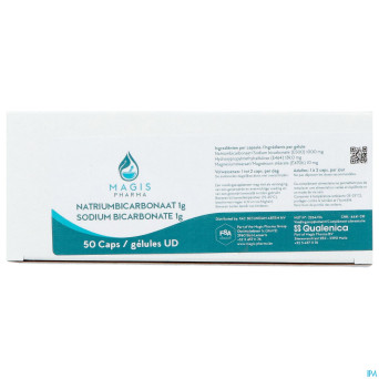 Sodium bicarbonate 1g comp 50 magis