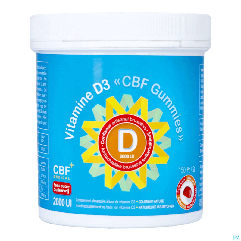 Vitamine d cbf 2000ui   gummies 150