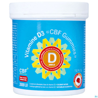 Vitamine d cbf 2000ui   gummies 150