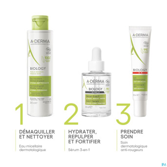 Aderma biology hyalu serum 3-en-1    30ml