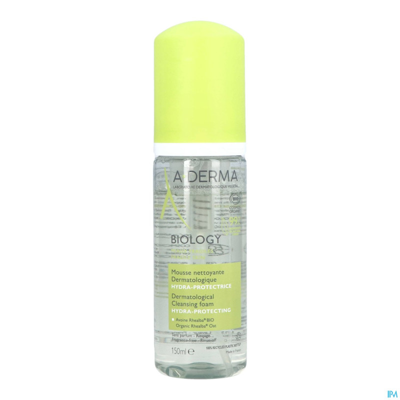 Aderma biology mousse nettoyante hydra prot. 150ml