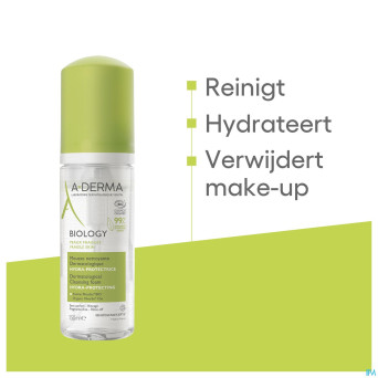Aderma biology mousse nettoyante hydra prot. 150ml