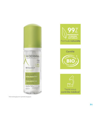 Aderma biology mousse nettoyante hydra prot. 150ml