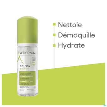 Aderma biology mousse nettoyante hydra prot. 150ml