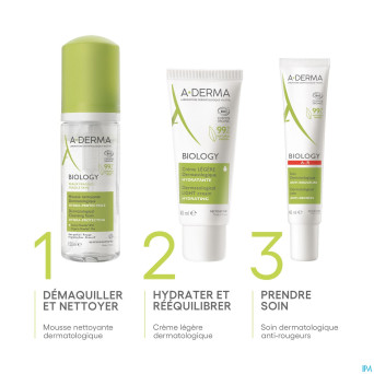 Aderma biology mousse nettoyante hydra prot. 150ml