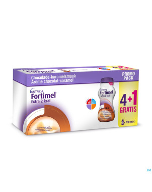 Fortimel extra 2kcal promo4+1 choco caram. 5x200ml