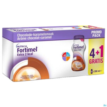 Fortimel extra 2kcal promo4+1 choco caram. 5x200ml