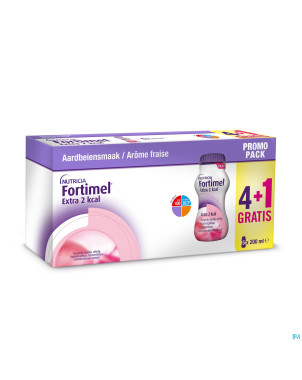 Fortimel extra 2kcal promopack 4+1 fraise  5x200ml