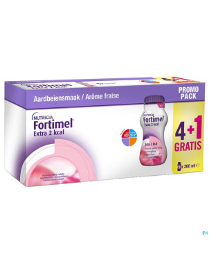 Fortimel extra 2kcal promopack 4+1 fraise  5x200ml