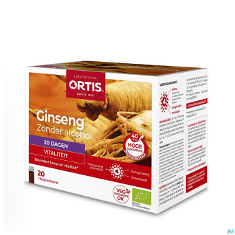 Ortis ginseng bio s/alcool    20x15ml