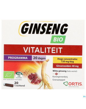 Ortis ginseng bio s/alcool    20x15ml
