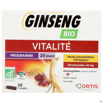 Ortis ginseng bio s/alcool    20x15ml