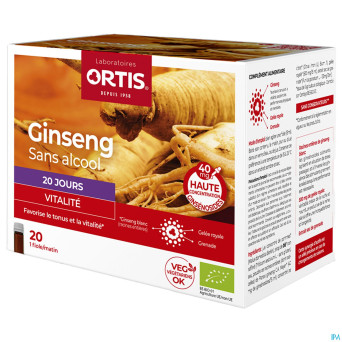 Ortis ginseng bio s/alcool    20x15ml