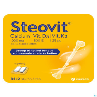 Steovit calcium/vitd3/vit k2 1000mg/880iu comp2x84
