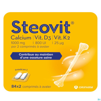 Steovit calcium/vitd3/vit k2 1000mg/880iu comp2x84