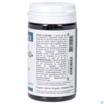 Vitamines d3 & k2+    caps 60 physiomance phy433