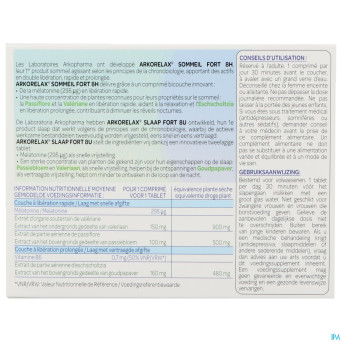 Arkorelax sommeil fort 8h   comp 60