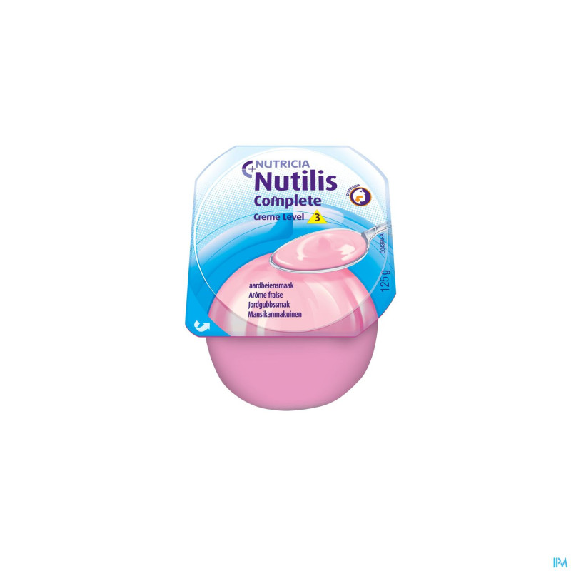 Nutilis complete level 3 creme fraise 4x125g