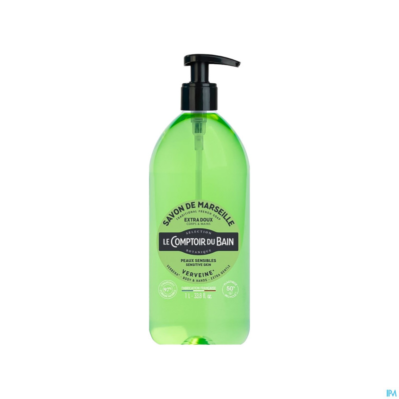 Lcb savon liquide verveine s/palme fl 1l