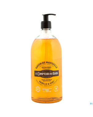 Lcb savon liquide vanille miel s/palme fl 1l