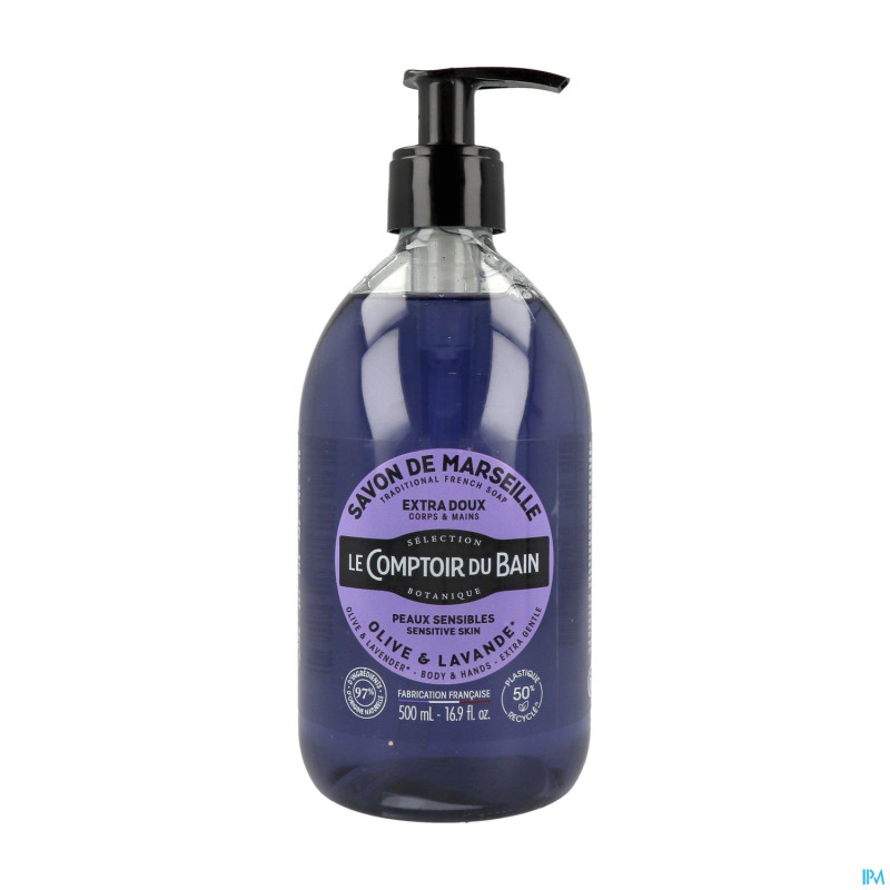 Lcb savon liquide mars.olive lav. s/palme fl 500ml
