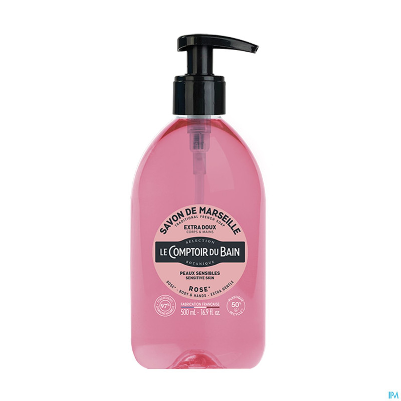 Lcb savon liquide rose s/palme fl 500ml