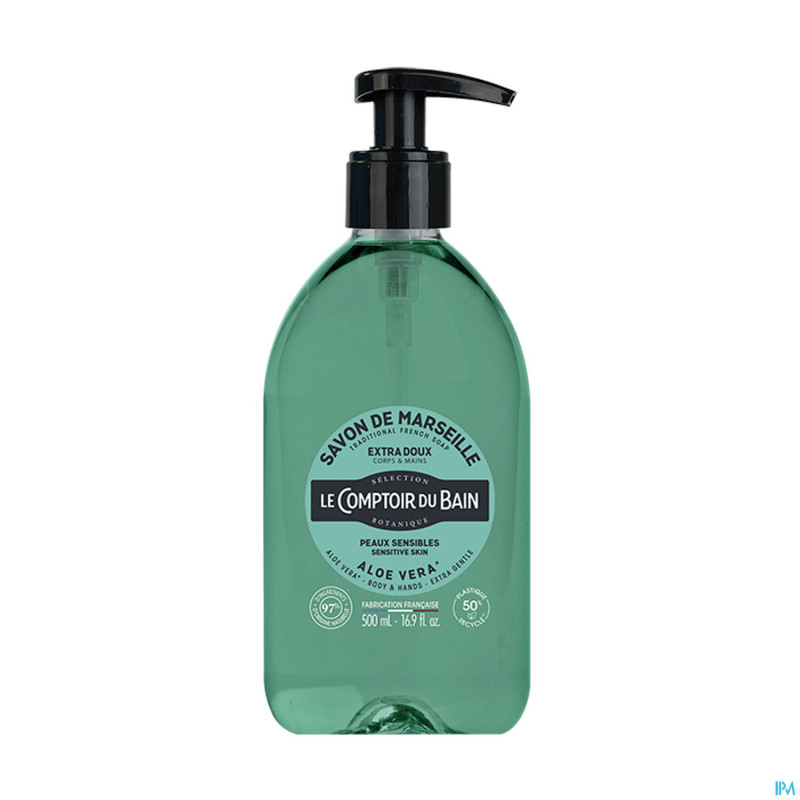 Lcb savon liquide aloe vera s/palme fl 500ml