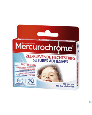 Mercurochrome sutures adhesives