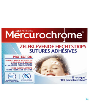 Mercurochrome sutures adhesives
