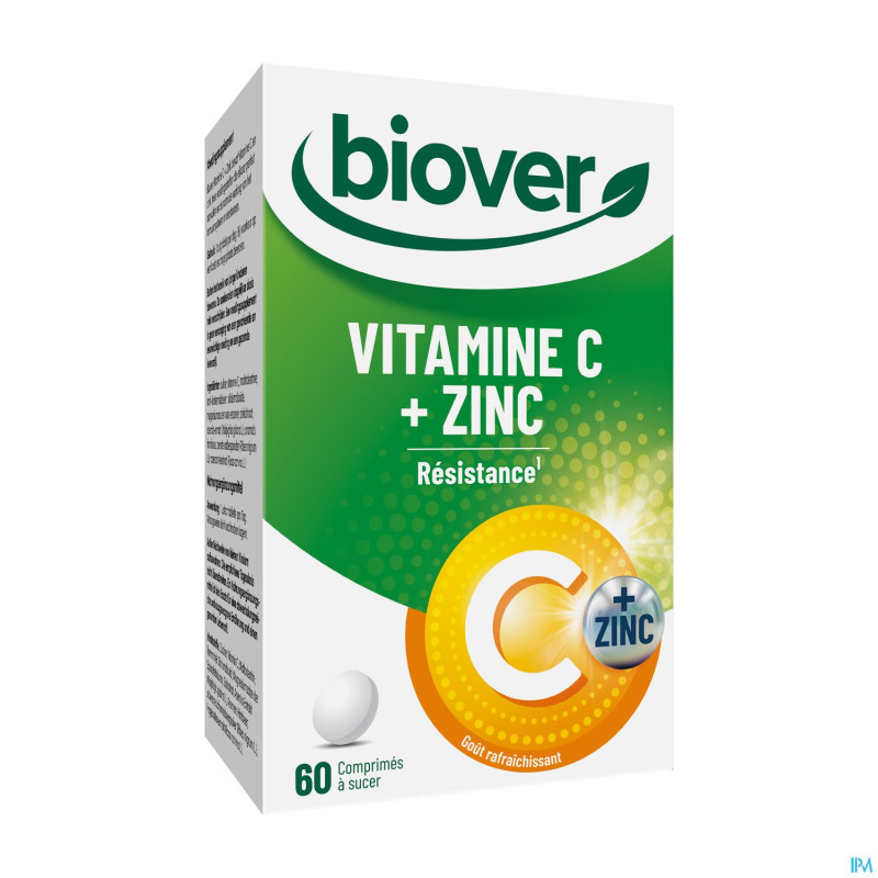 Biover vitamine c + zink    comp 60
