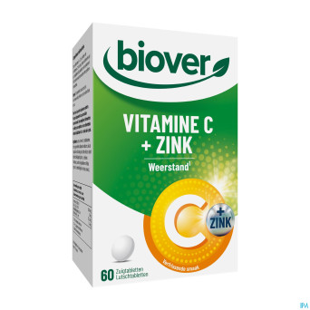 Biover vitamine c + zink    comp 60