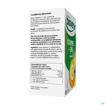 Biover vitamine c + zink    comp 60