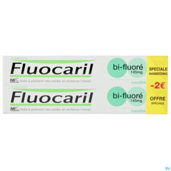 Fluocaril den..bi-fluore 145 mente 2x75ml nf promo