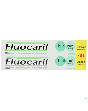 Fluocaril den..bi-fluore 145 mente 2x75ml nf promo