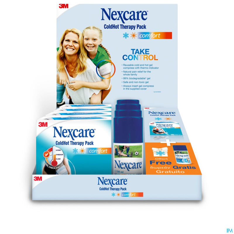 Nexcare 3m coldhot comf.+spray multiling.12+12 set