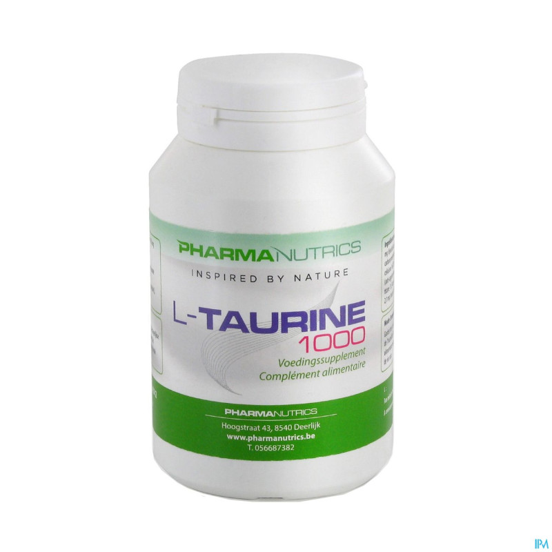 L taurine 1000 comp 120    pharmanutrics