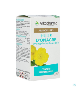 Arkogelules huile onagre    comp 180